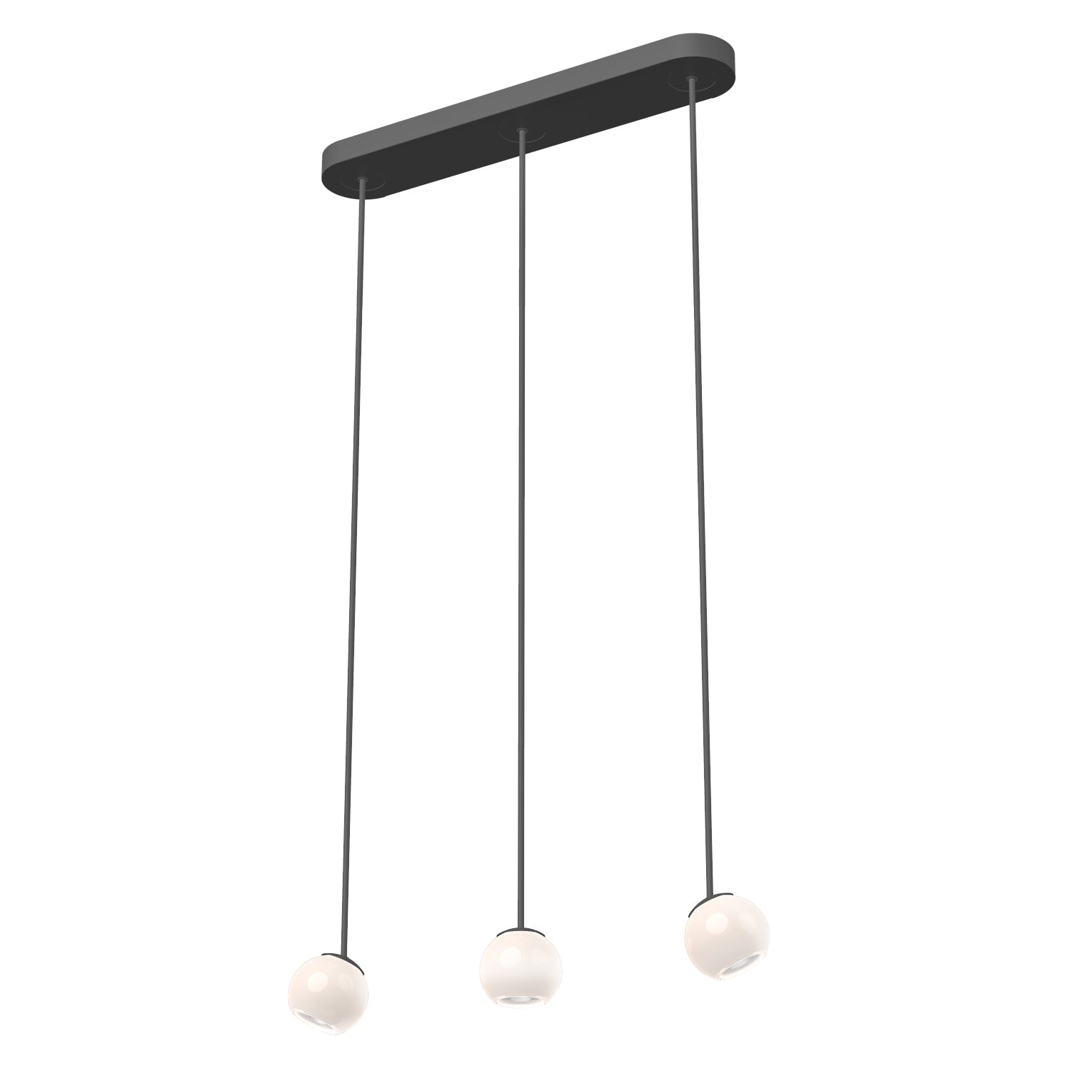Kuzco Europa black multi-pendant MP47613-BK
