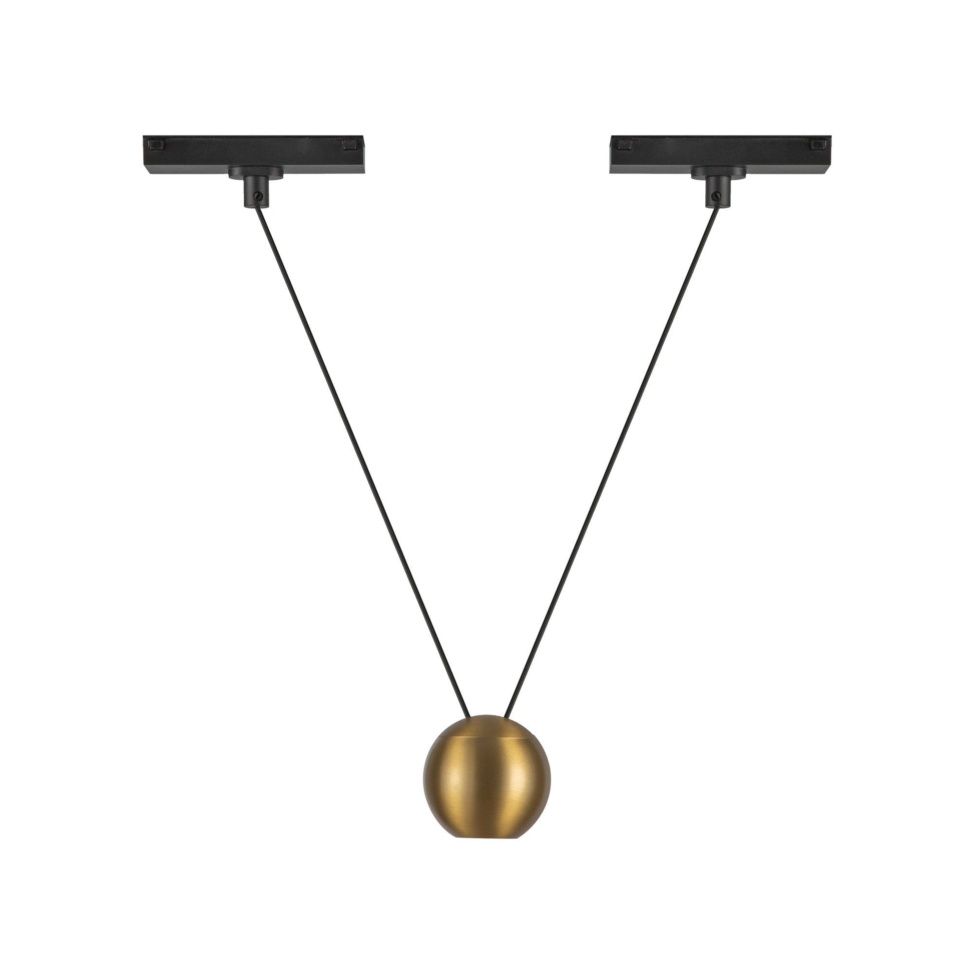 Kuzco Faria Double brushed gold trilo track pendant TRP27203-BG