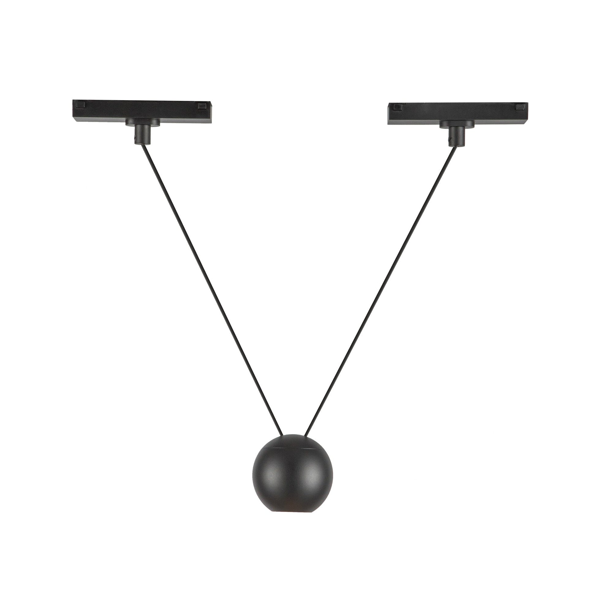 Kuzco Faria Double black [fixed 4000k color temperature] trilo track pendant TRP27203-BK-4K