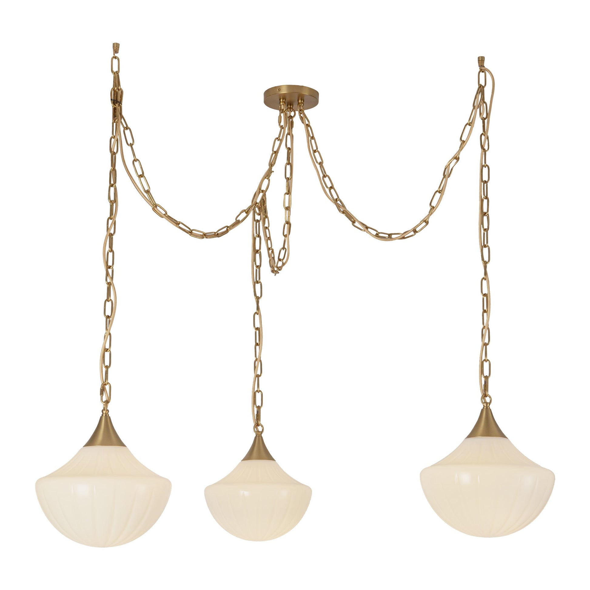 Alora Mood Farrah brushed gold multi-pendant MP651312BGGR