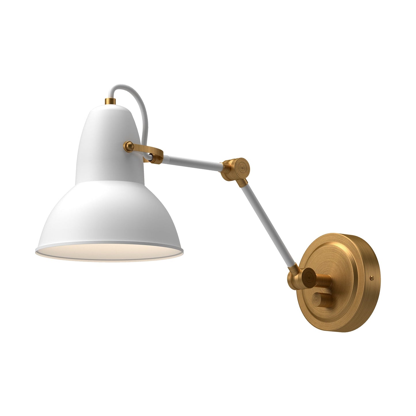 Alora Mood Felix aged gold vanity light WV576027WHAG