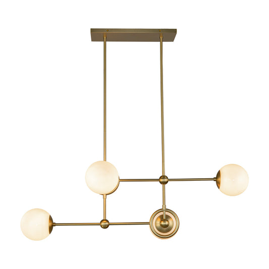 Alora Mood Fiore brushed gold chandelier CH407342BGGO