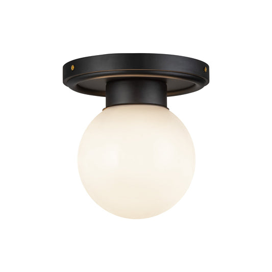 Alora Mood Fiore matte black semi-flush mount SF407306MBGO