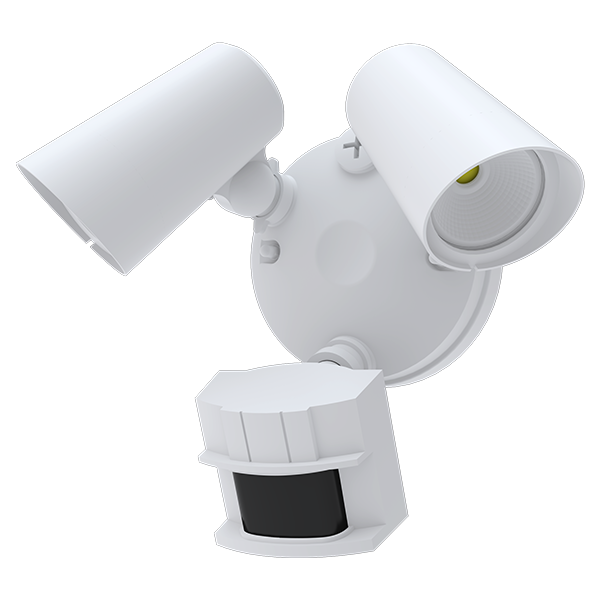 Fora Security Light w/Motion Sensor 3CCT White - American Lighting FL2-3CCT-WH
