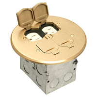 Arlington Industries FLB6240MB brass floor box