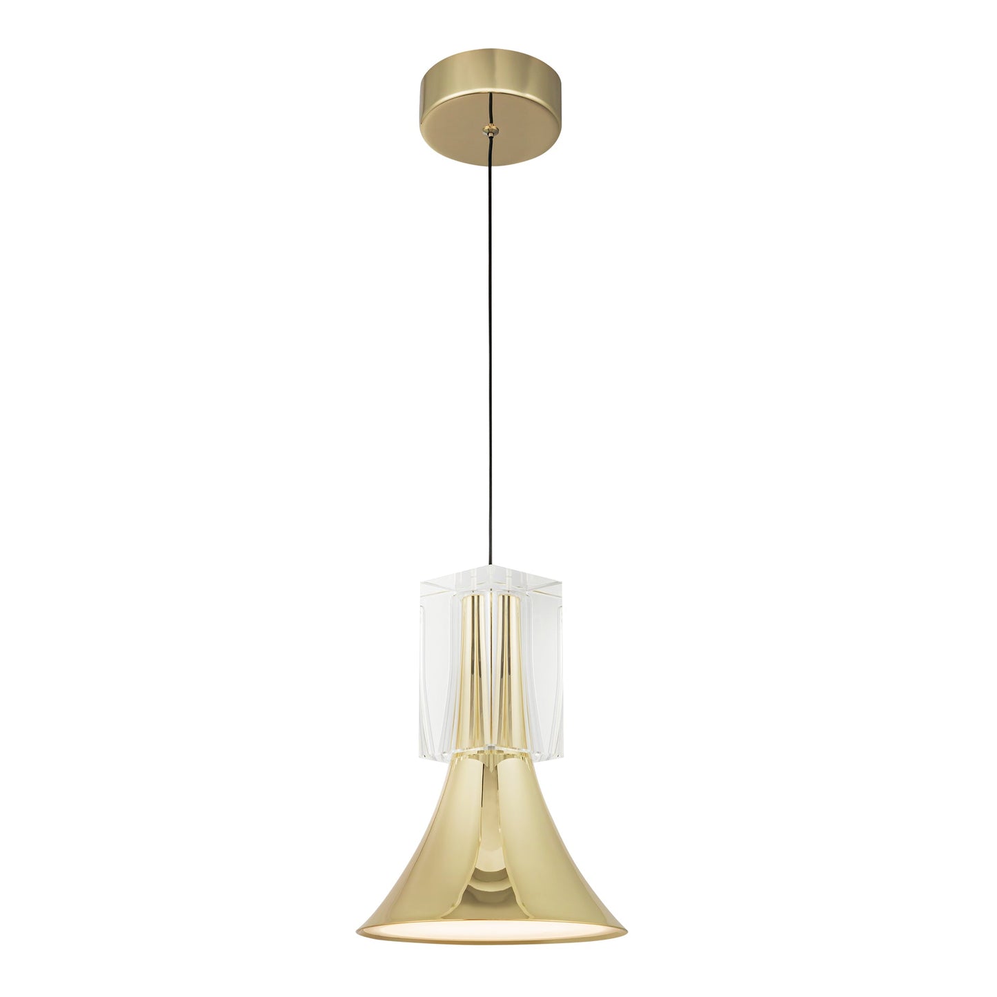 Kuzco Floe metallic brass pendant PD94108-MRB/CC-UNV