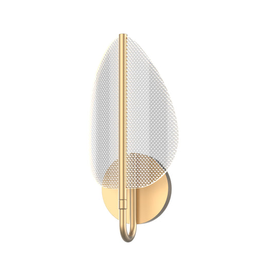 Alora Flora natural brass vanity light WV321101NB