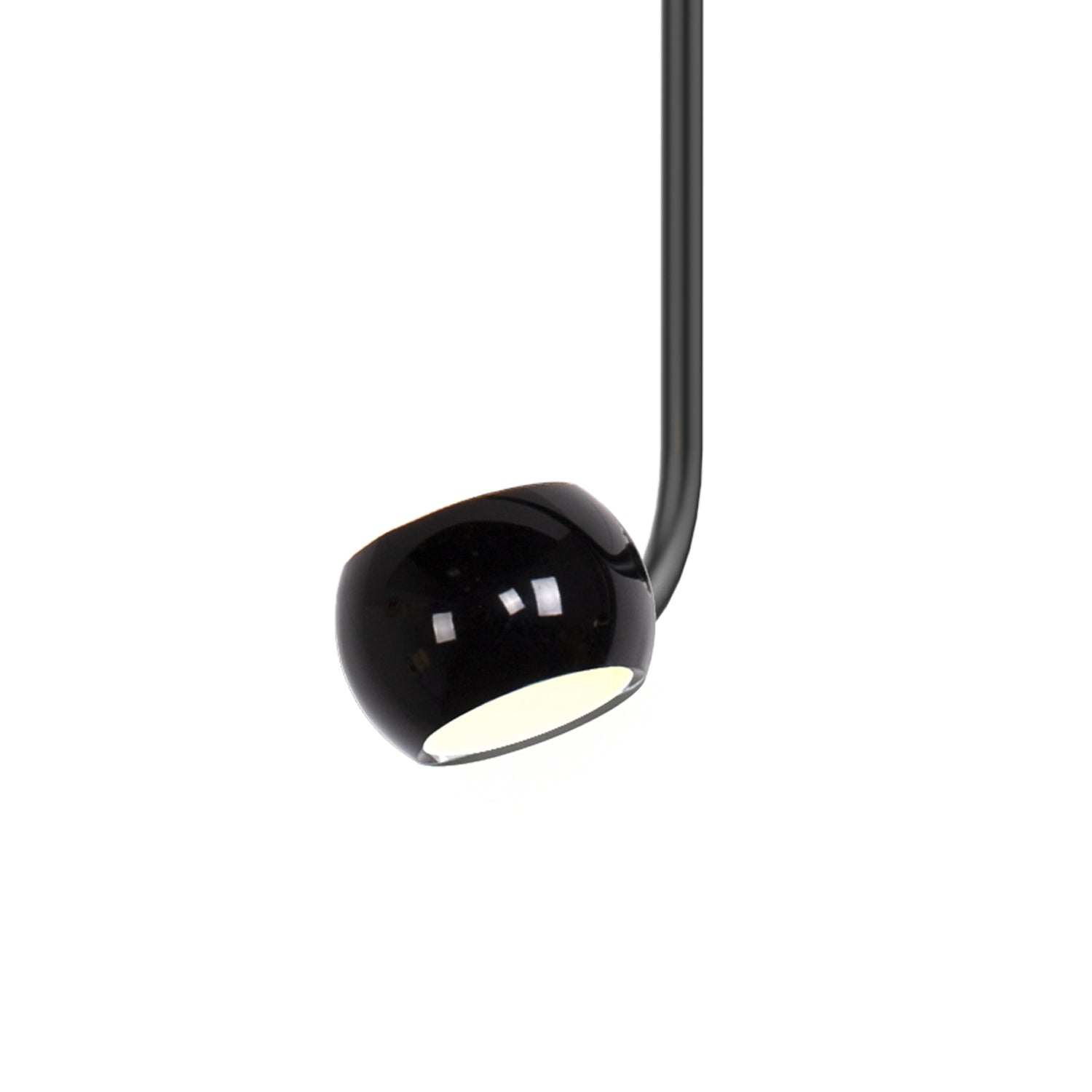 Kuzco Flux glossy black pendant PD46604-GBK