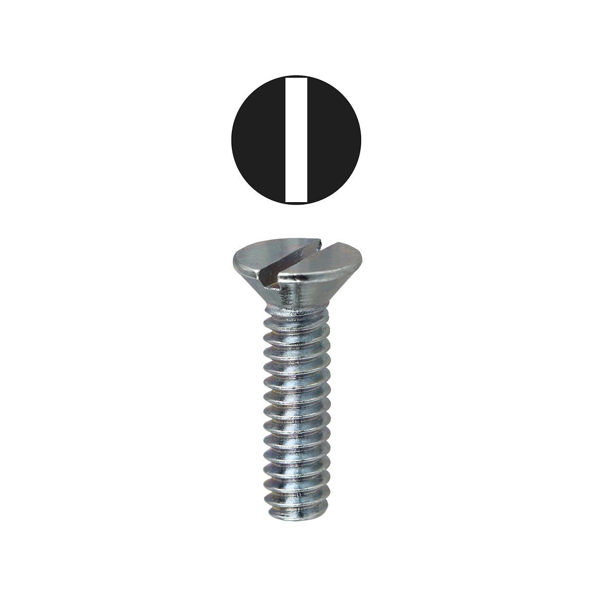 Dottie FM143 Dottie 1/4-20 x 3 in Slotted Flat Head Machine Screw FM143