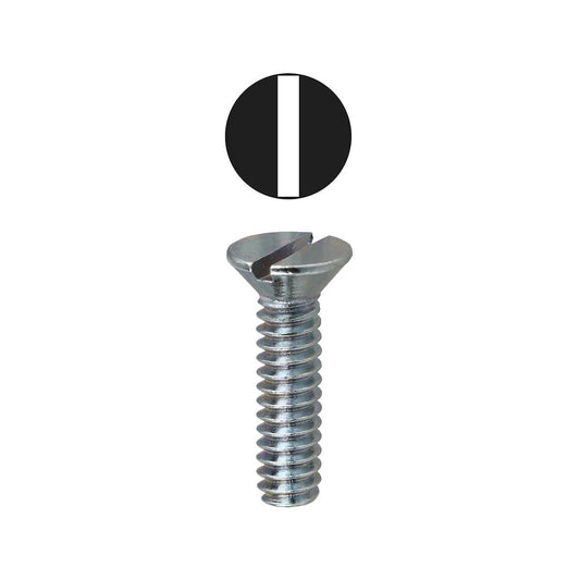 Dottie FM383 Dottie 3/8 Inch-16 X 3 Inch Slotted Flat Head Machine Screw FM383