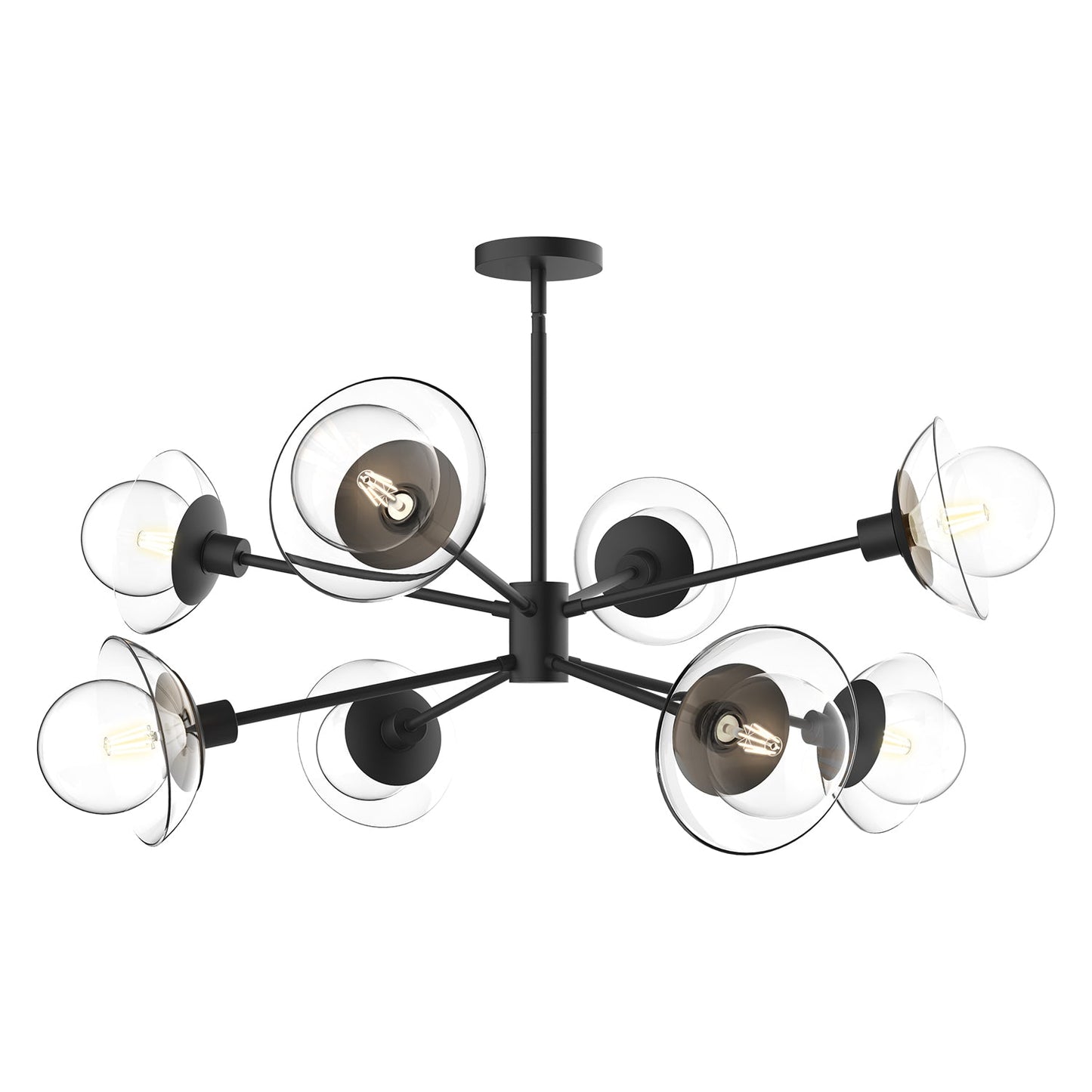 Alora Mood Francesca clear glass chandelier CH517338MBCL