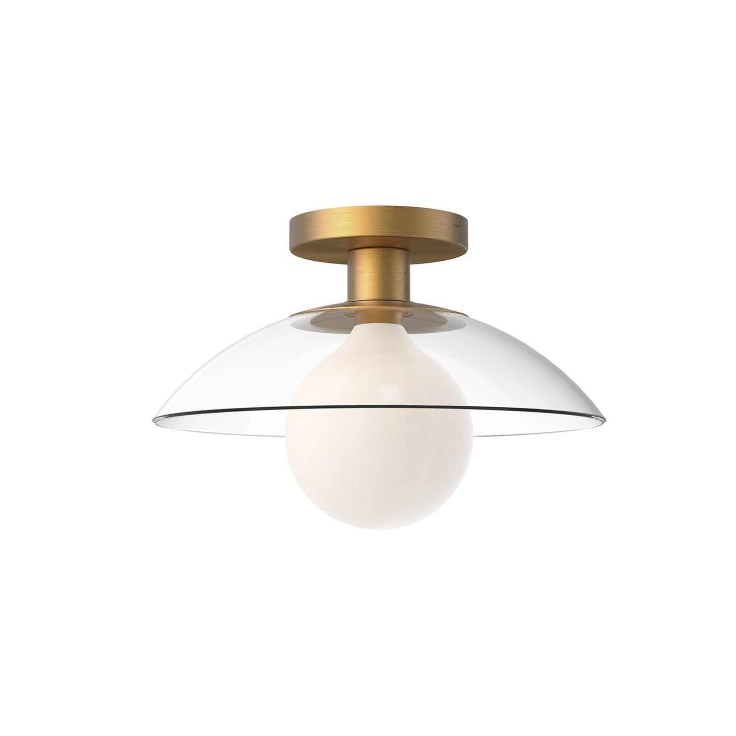 Alora Mood Francesca aged gold semi-flush mount SF517112AGCL