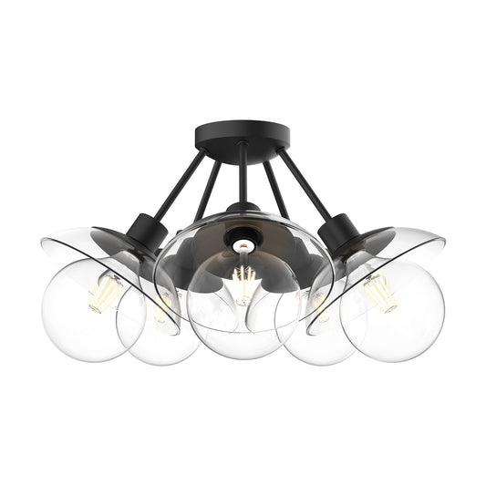 Alora Mood Francesca clear glass semi-flush mount SF517220MBCL