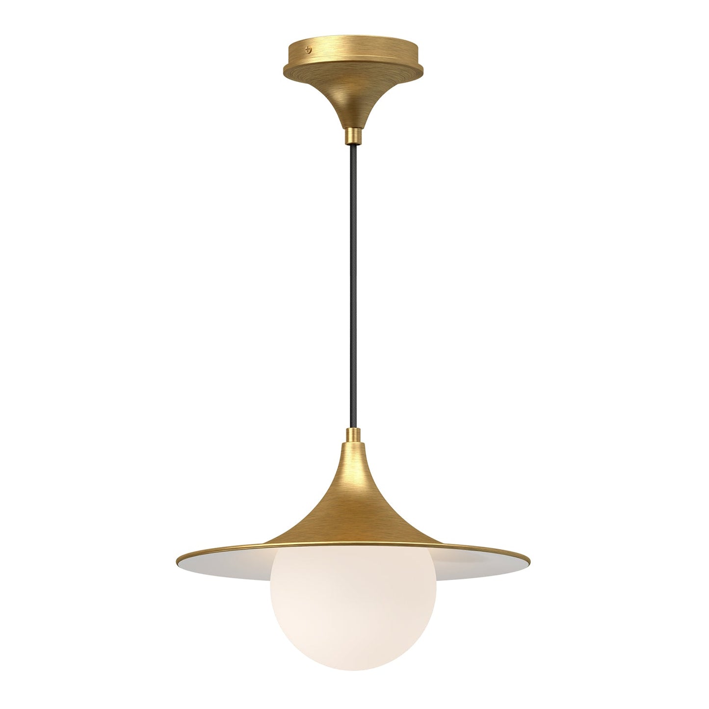Alora Mood Fuji brushed gold pendant PD525113BGOP