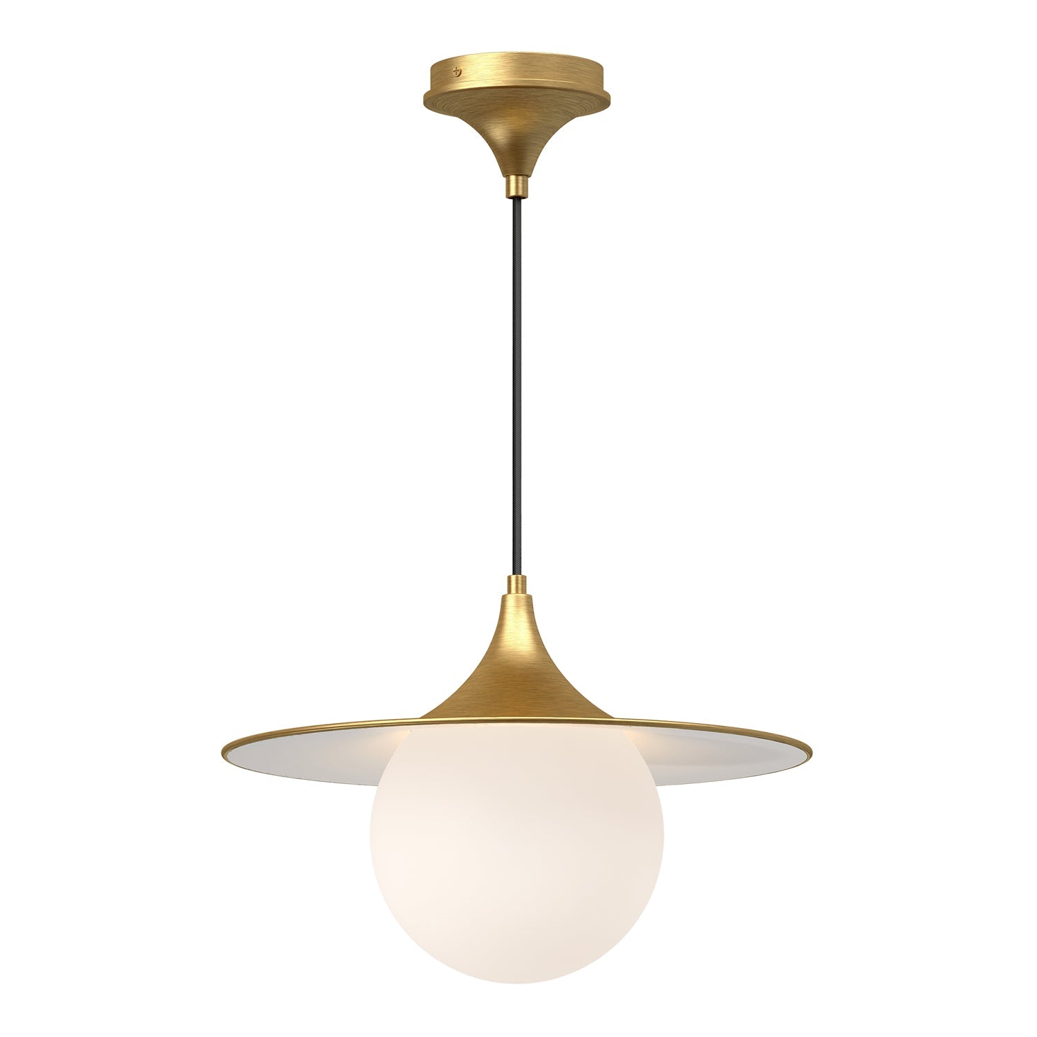 Alora Mood Fuji brushed gold pendant PD525216BGOP