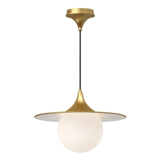 Alora Mood Fuji brushed gold pendant PD525216BGOP