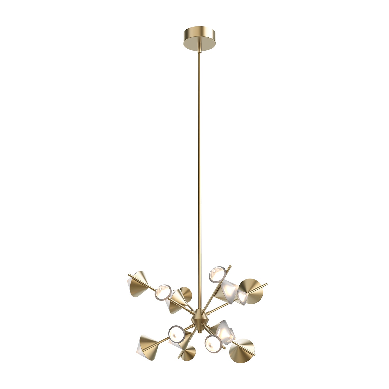 Kuzco Geode brushed gold chandelier CH50825-BG