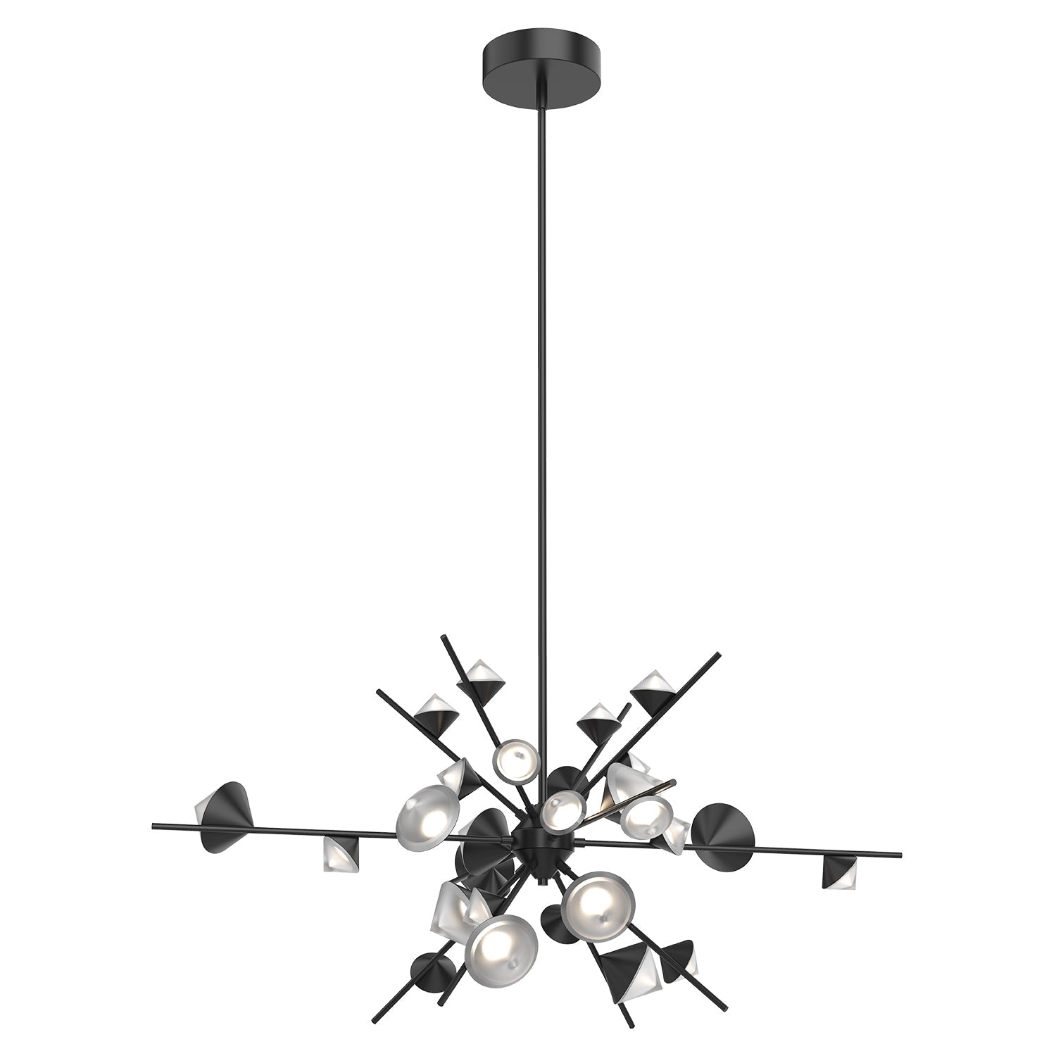 Kuzco Geode black chandelier CH50848-BK
