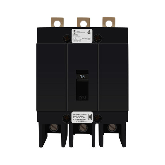 Cutler Hammer Bolt-on 480V 15A 3 pole circuit breaker 14kA@480V