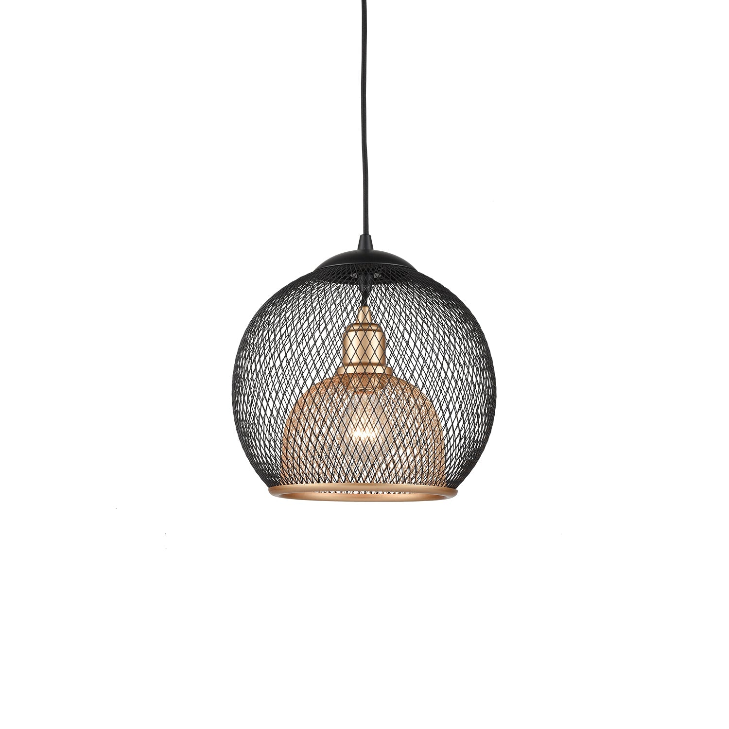 Kuzco Gibraltar black pendant 494412-BK/GD