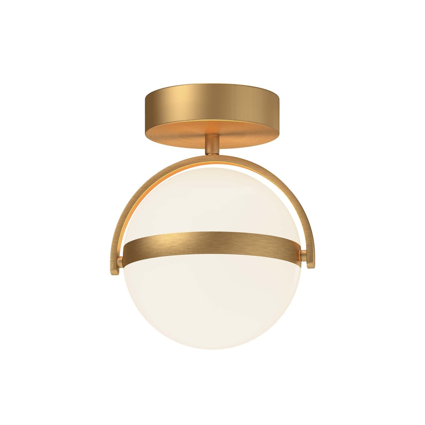 Alora Globo brushed gold [universal voltage] flush mount FM301001BG-UNV