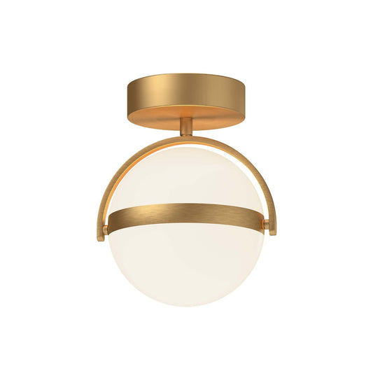 Alora Globo brushed gold [universal voltage] flush mount FM301001BG-UNV