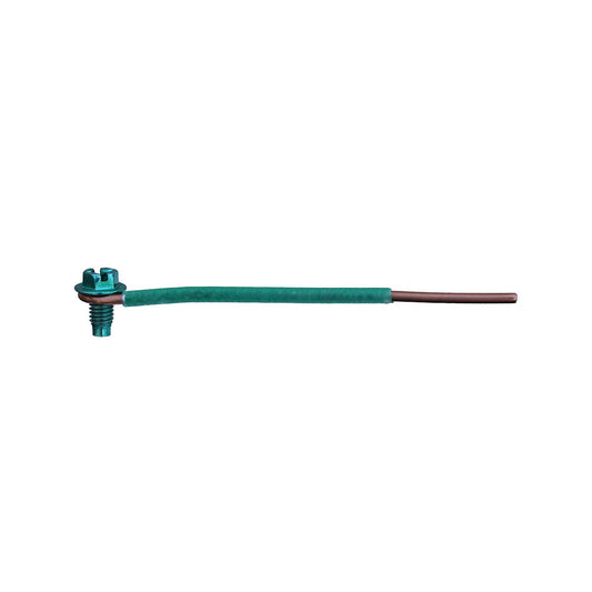 Dottie GP650 Dottie 7-1/2 Inch Solid 12AWG Ground Pigtail With Hex Head Combo Ground Screw GP650