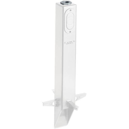 Arlington Industries GPL19W white garden post light support