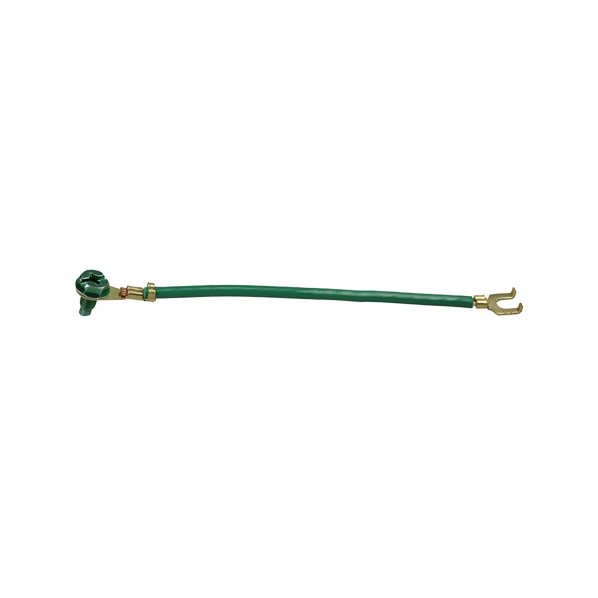 Dottie GPS775 Dottie 8 in Stranded 12AWG Ground Pigtail w/ Flange and Hex Head Combo Ground Screw GPS775