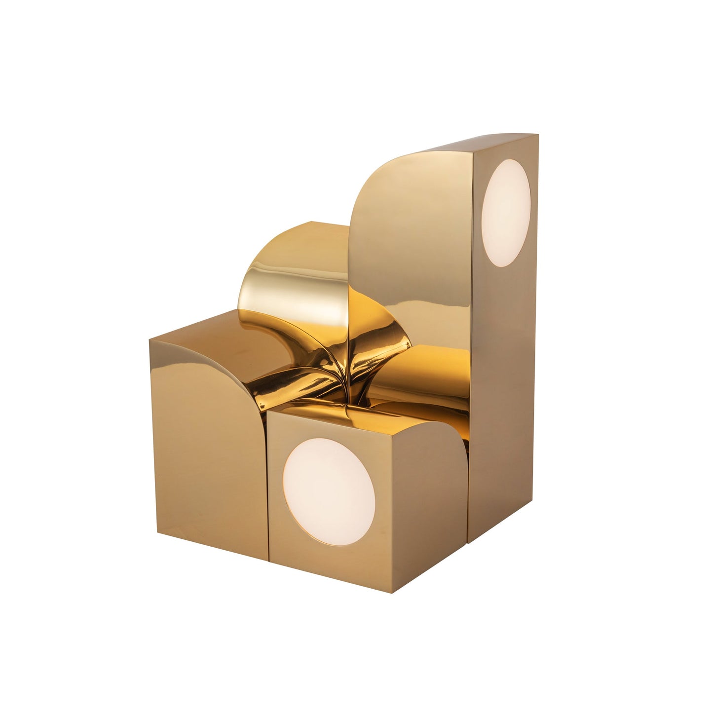 Kuzco Gypsum polished brass table lamp TL82412-PB