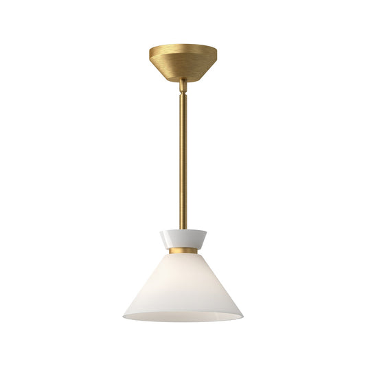 Alora Mood Halston brushed gold pendant PD470108BGGO