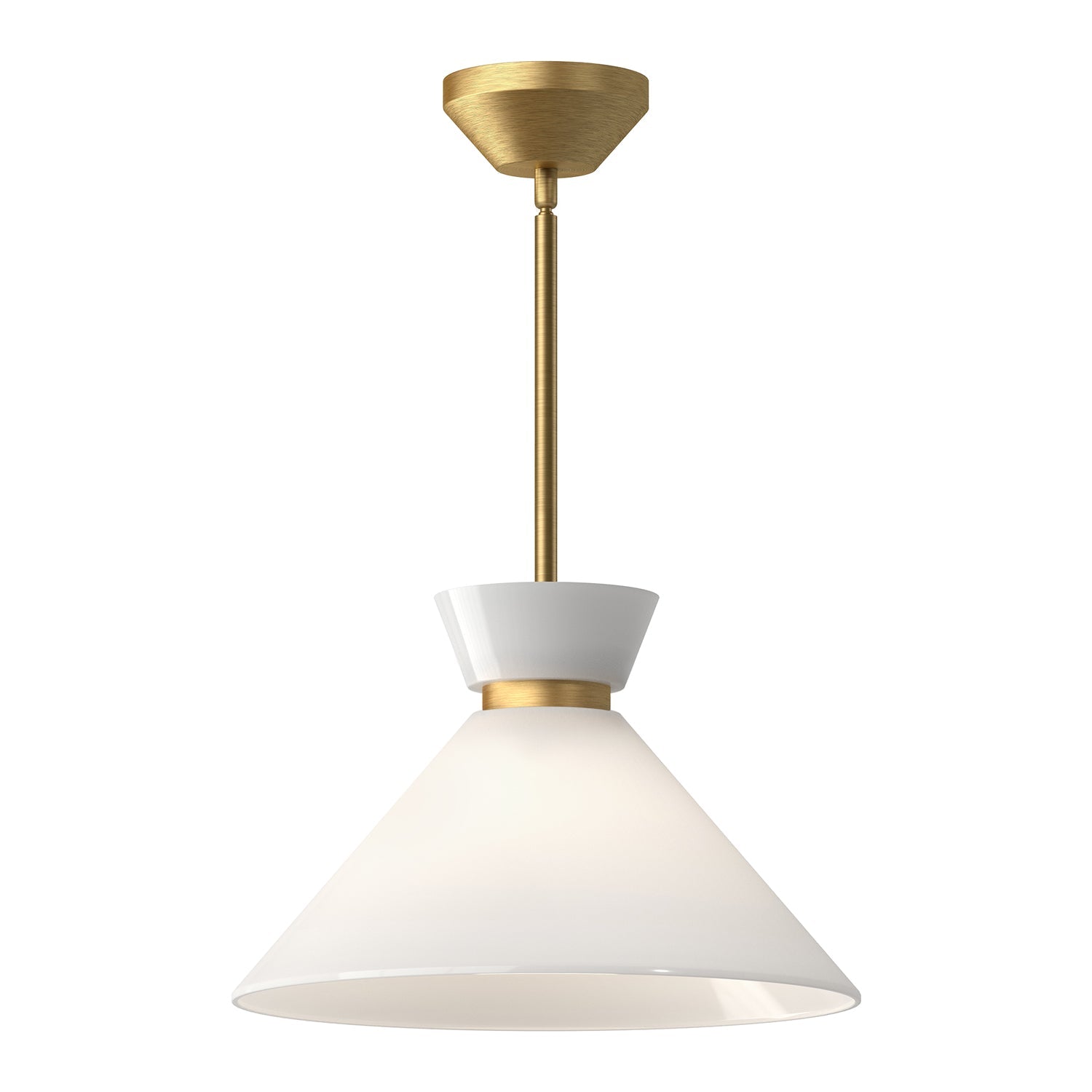 Alora Mood Halston brushed gold pendant PD470514BGGO