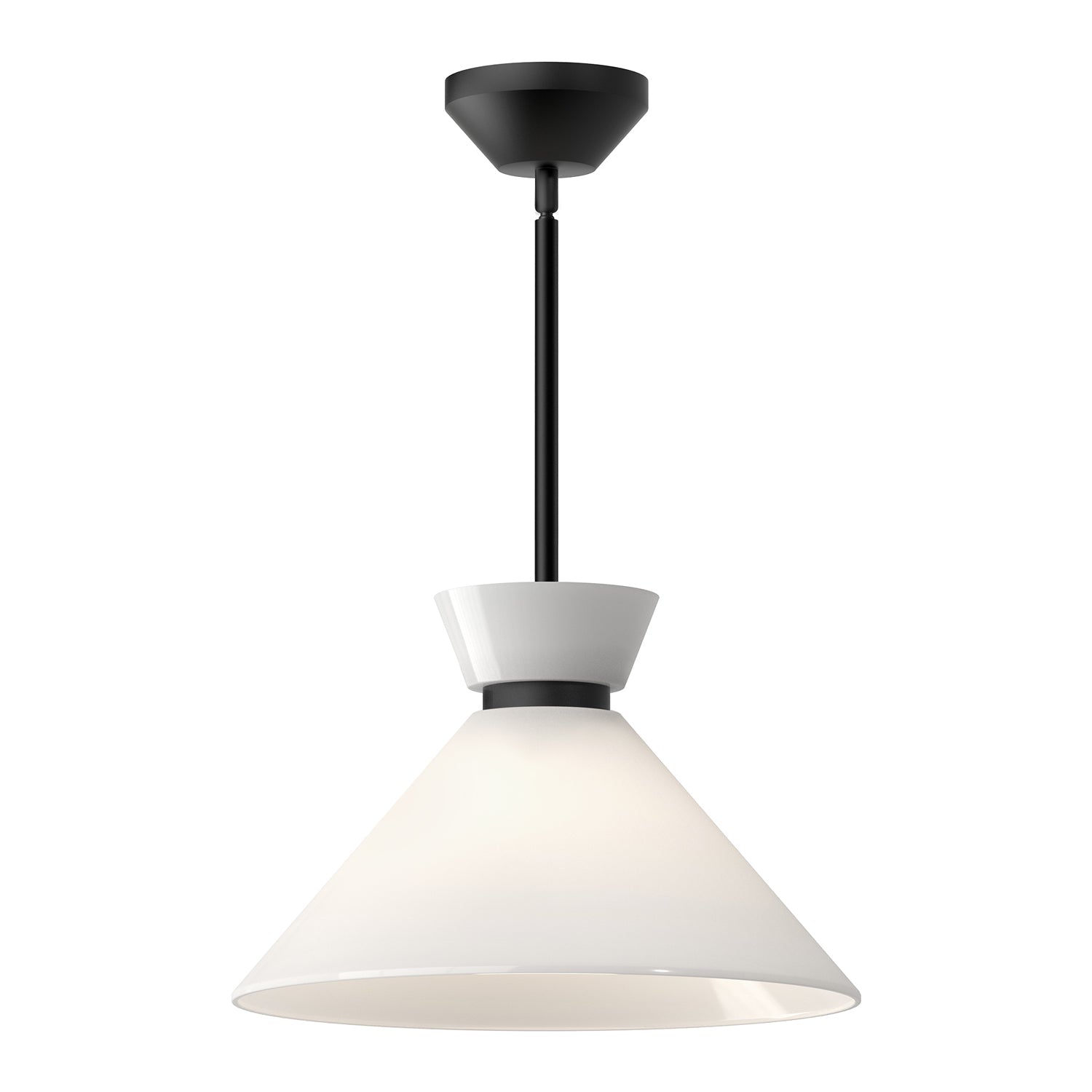 Alora Mood Halston glossy opal glass pendant PD470514MBGO