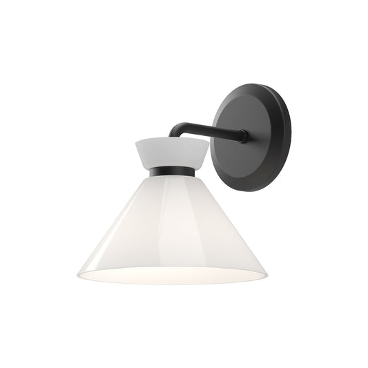 Alora Mood Halston glossy opal glass vanity light WV470108MBGO