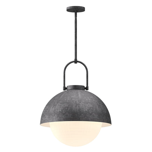 Alora Mood Harper steel shade pendant PD507216SLOP