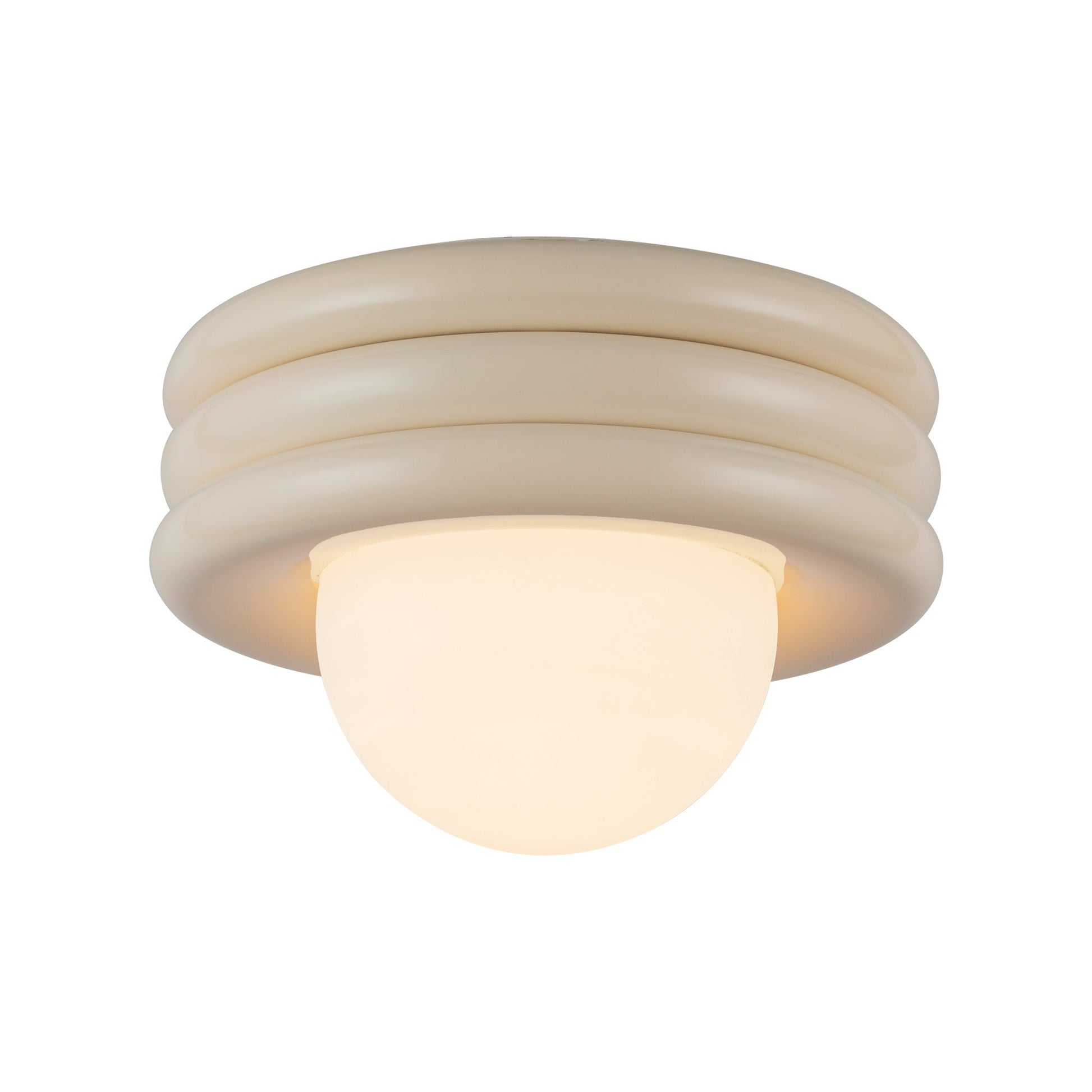 Alora Mood Harvey pearl white semi-flush mount SF426012PW