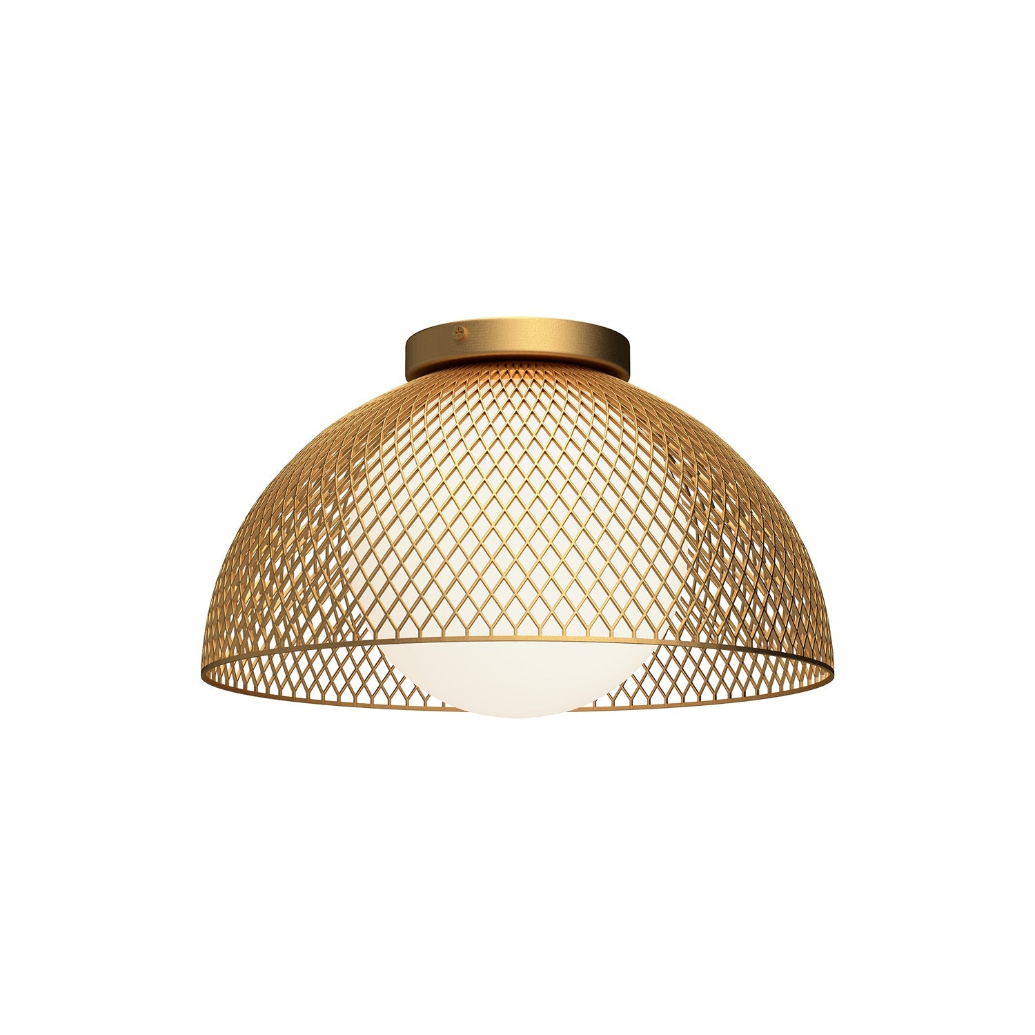 Alora Mood Haven gold flush mount FM402513GDOP