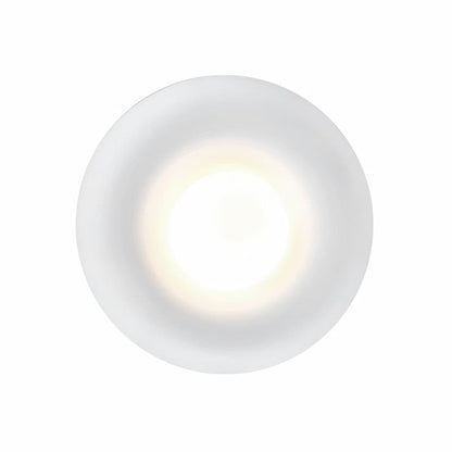 Kuzco Hayden FM68506-AW modern antique white ceiling fixture with aluminum, steel, and glass construction