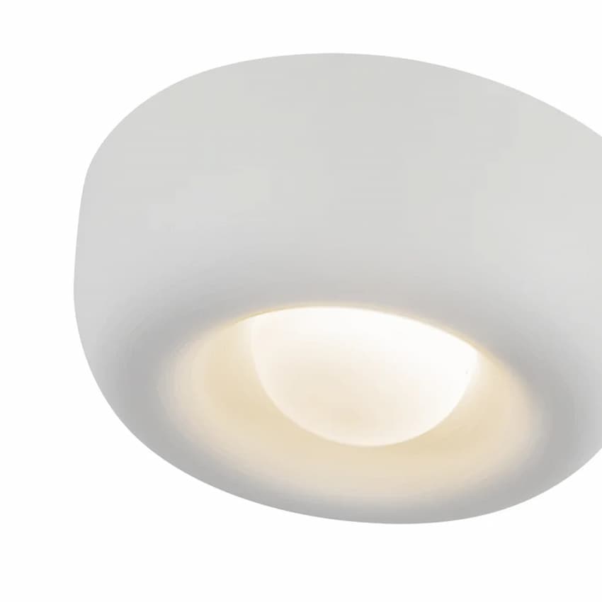 Kuzco Hayden 6-in LED flush mount FM68506-AW producing 525 lumens with 90 CRI lighting