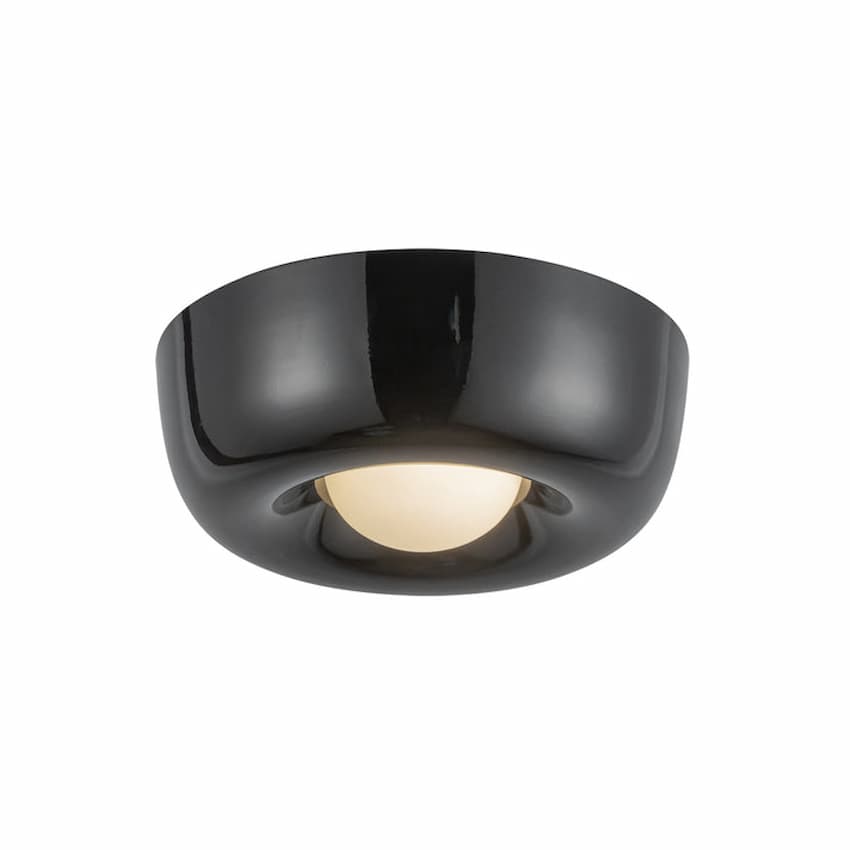 Kuzco Hayden LED Flush Mount FM68506-GBK with 8W integrated LED and 3000K warm white illumination