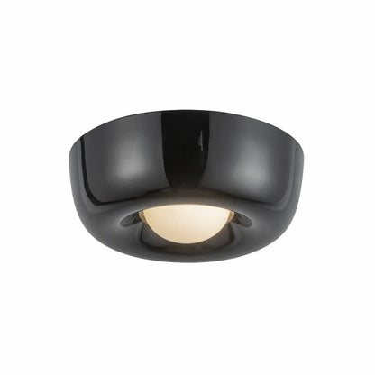 Kuzco Hayden LED Flush Mount FM68506-GBK with 8W integrated LED and 3000K warm white illumination