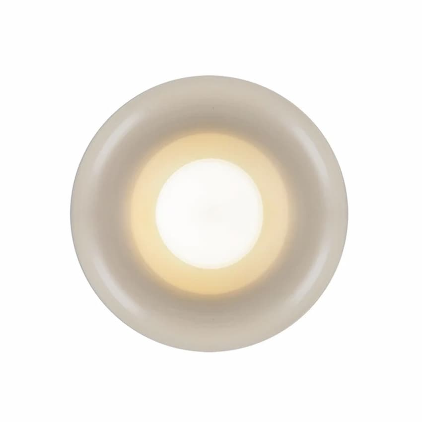 Kuzco Hayden 6-in LED flush mount FM68506-PW producing 525 lumens with 90 CRI lighting