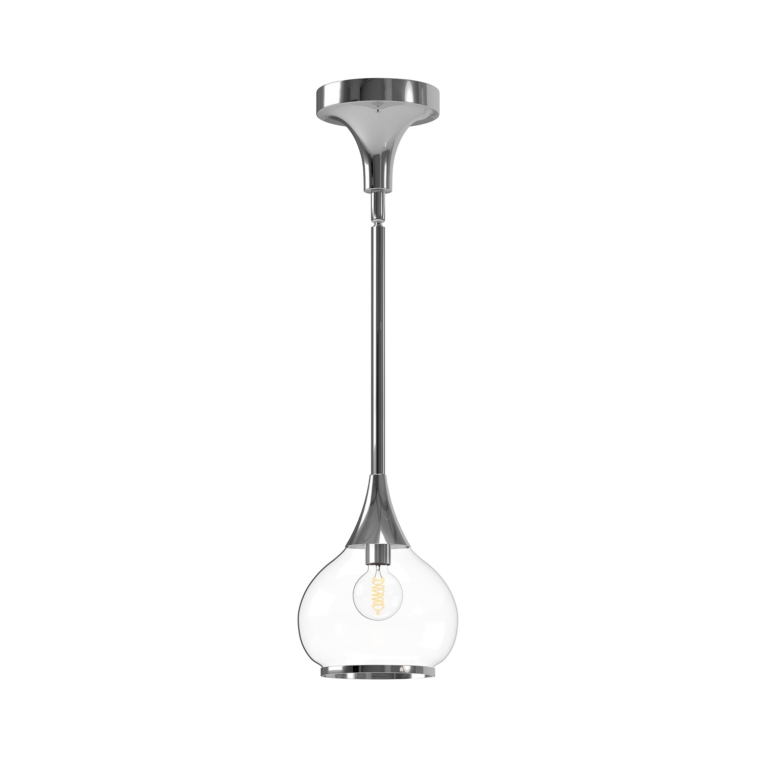 Alora Mood Hazel chrome pendant PD524006CHCL