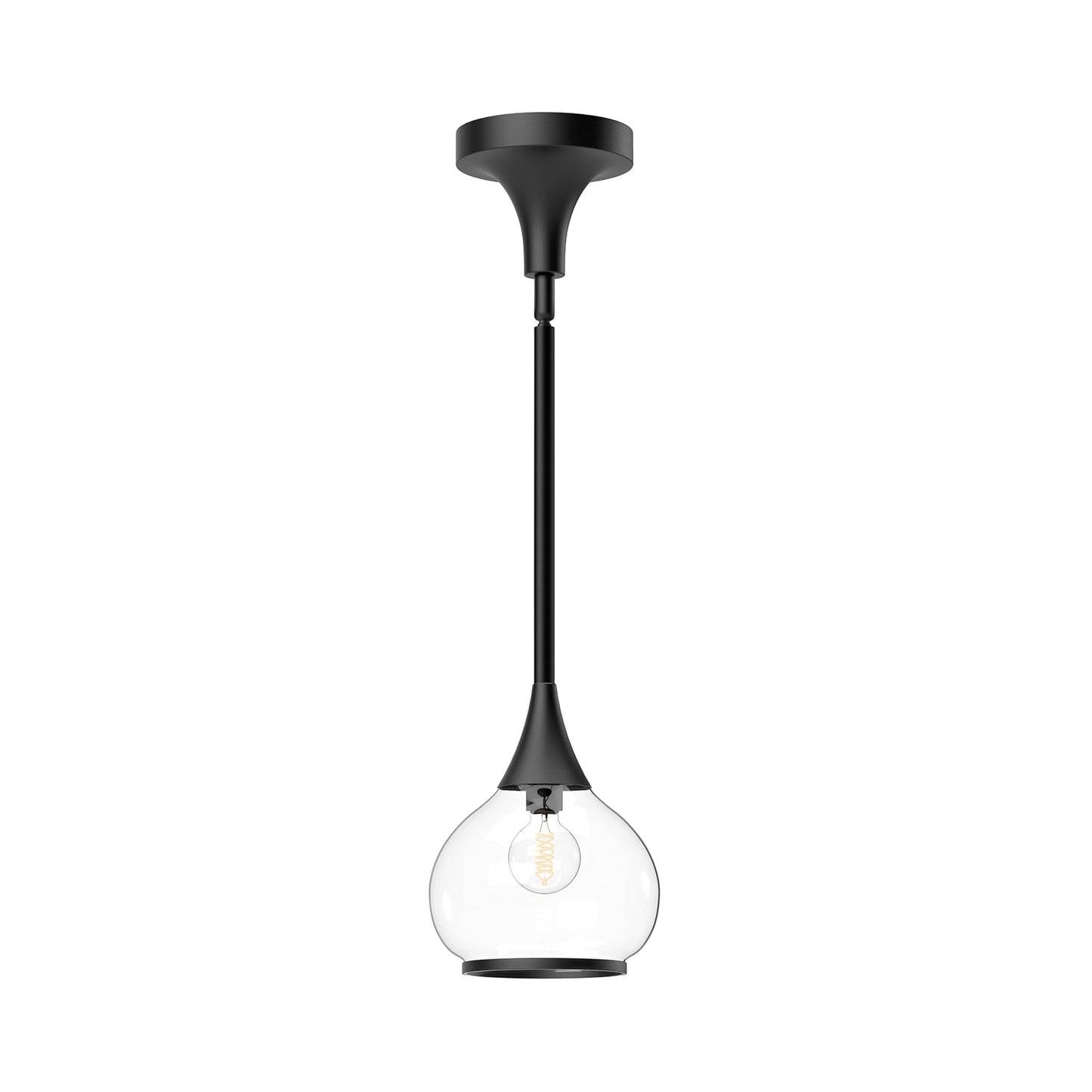Alora Mood Hazel clear glass pendant PD524006MBCL