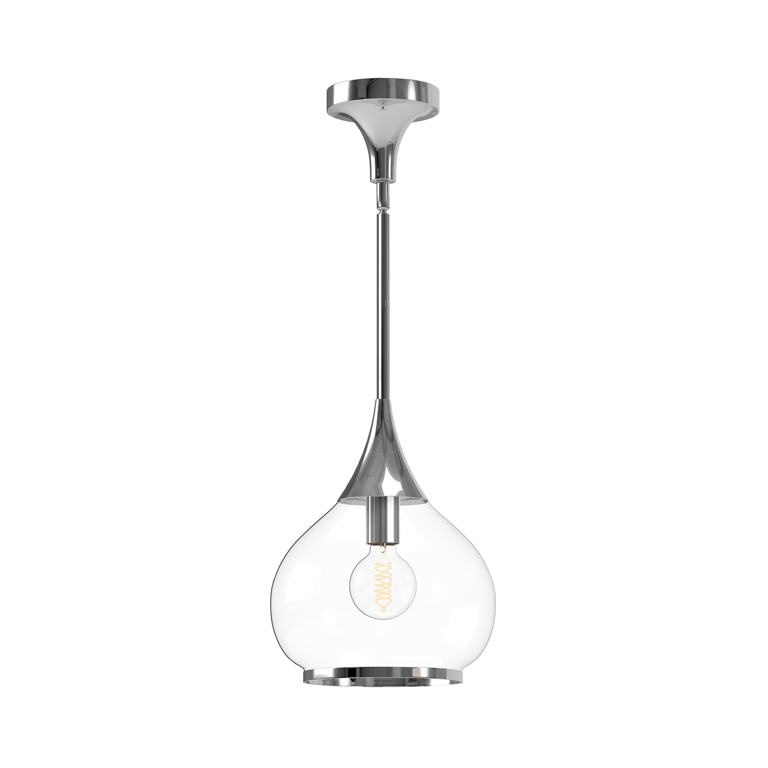 Alora Mood Hazel chrome pendant PD524110CHCL
