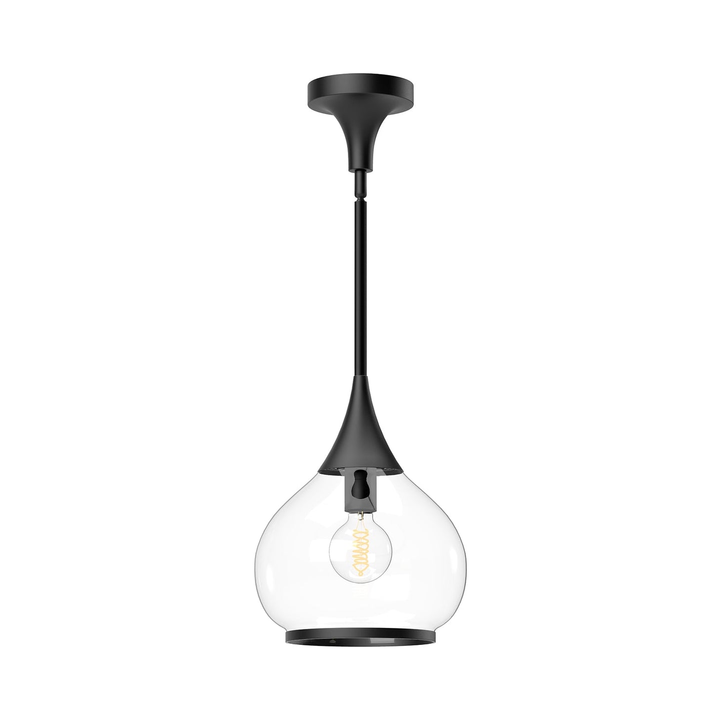 Alora Mood Hazel clear glass pendant PD524110MBCL