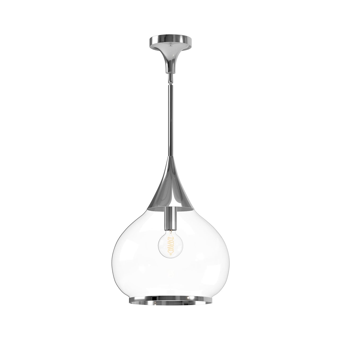 Alora Mood Hazel chrome pendant PD524214CHCL