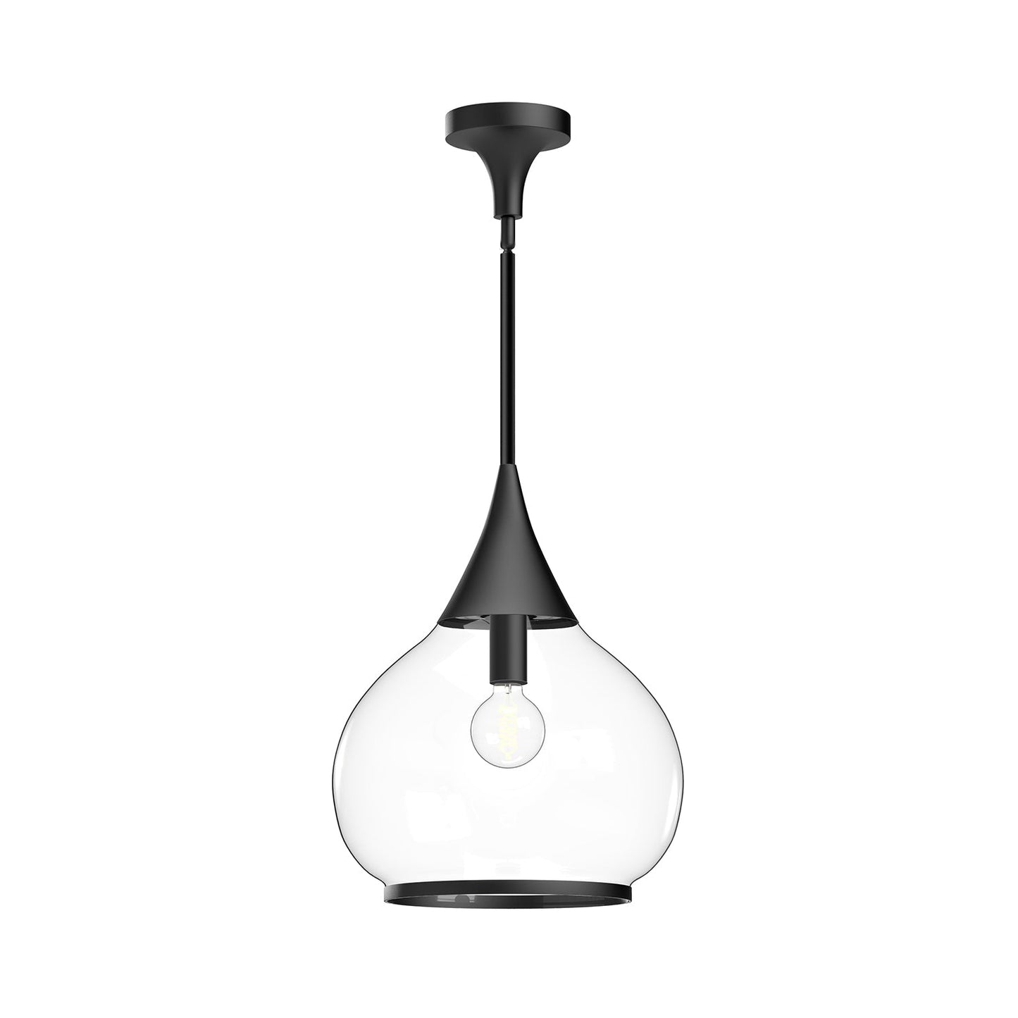 Alora Mood Hazel clear glass pendant PD524214MBCL