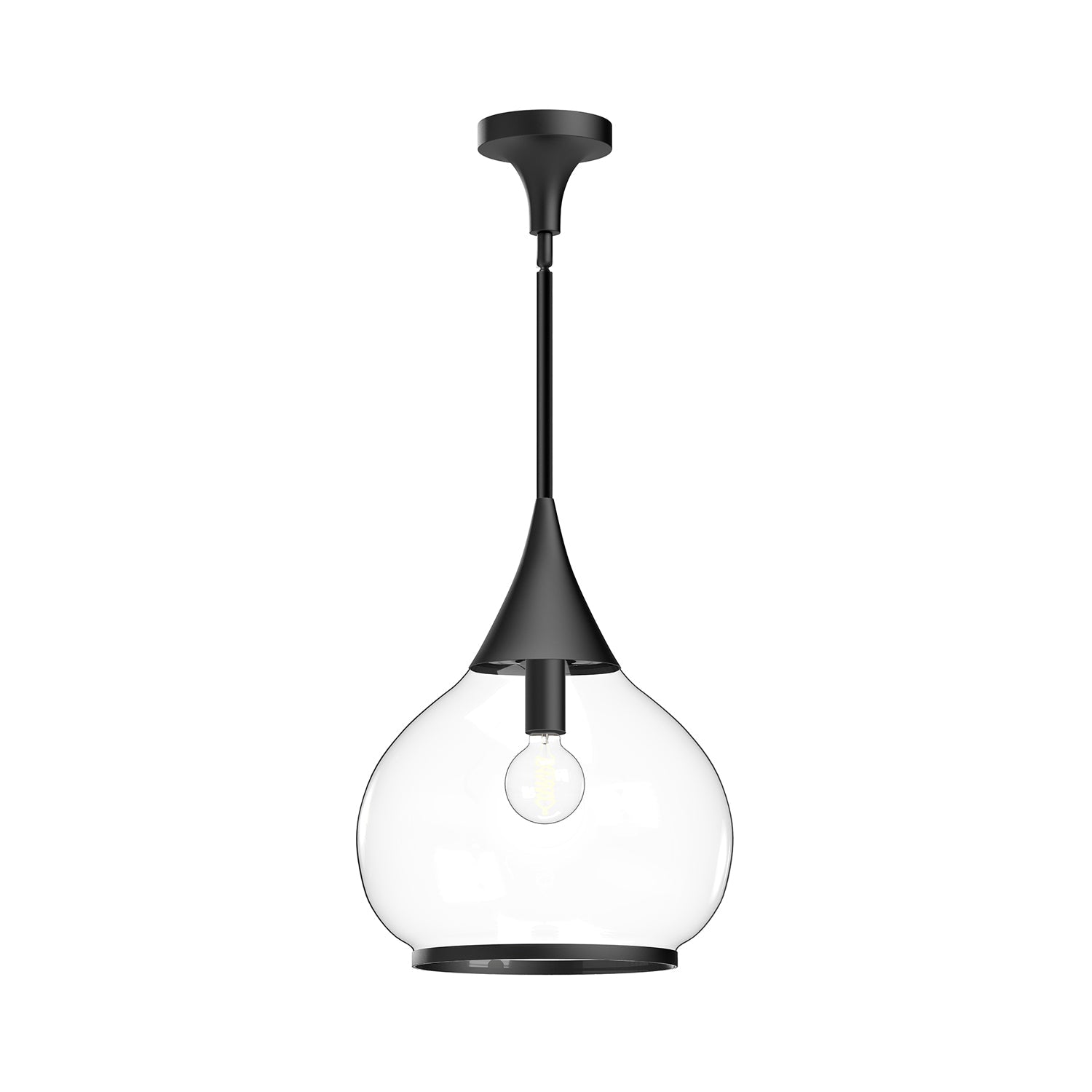 Alora Mood Hazel clear glass pendant PD524214MBCL