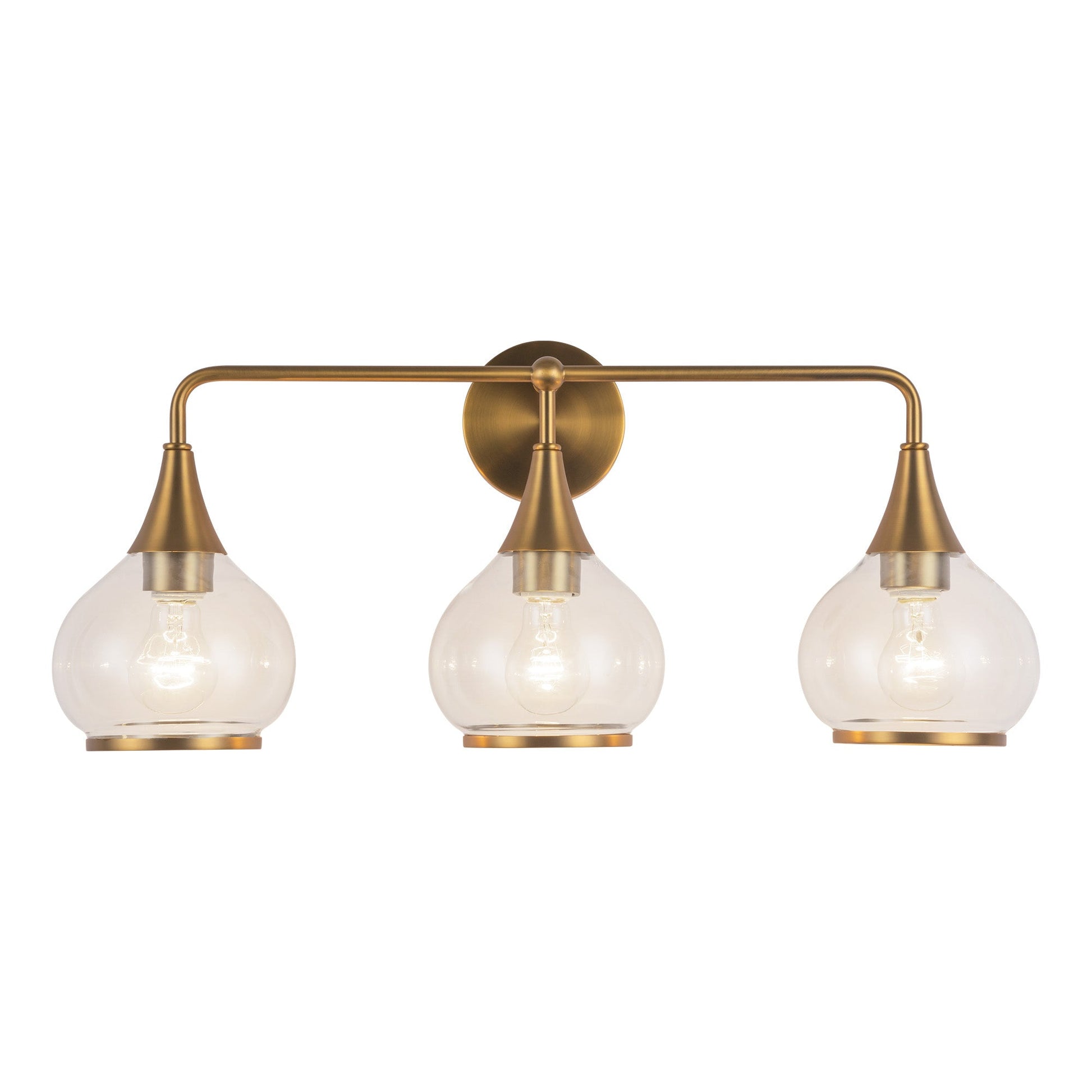 Alora Mood Hazel aged gold vanity light VL524326AGCL